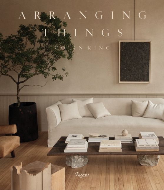 Cover of Arranging Things by Colin King showing a living room in neutral tones.