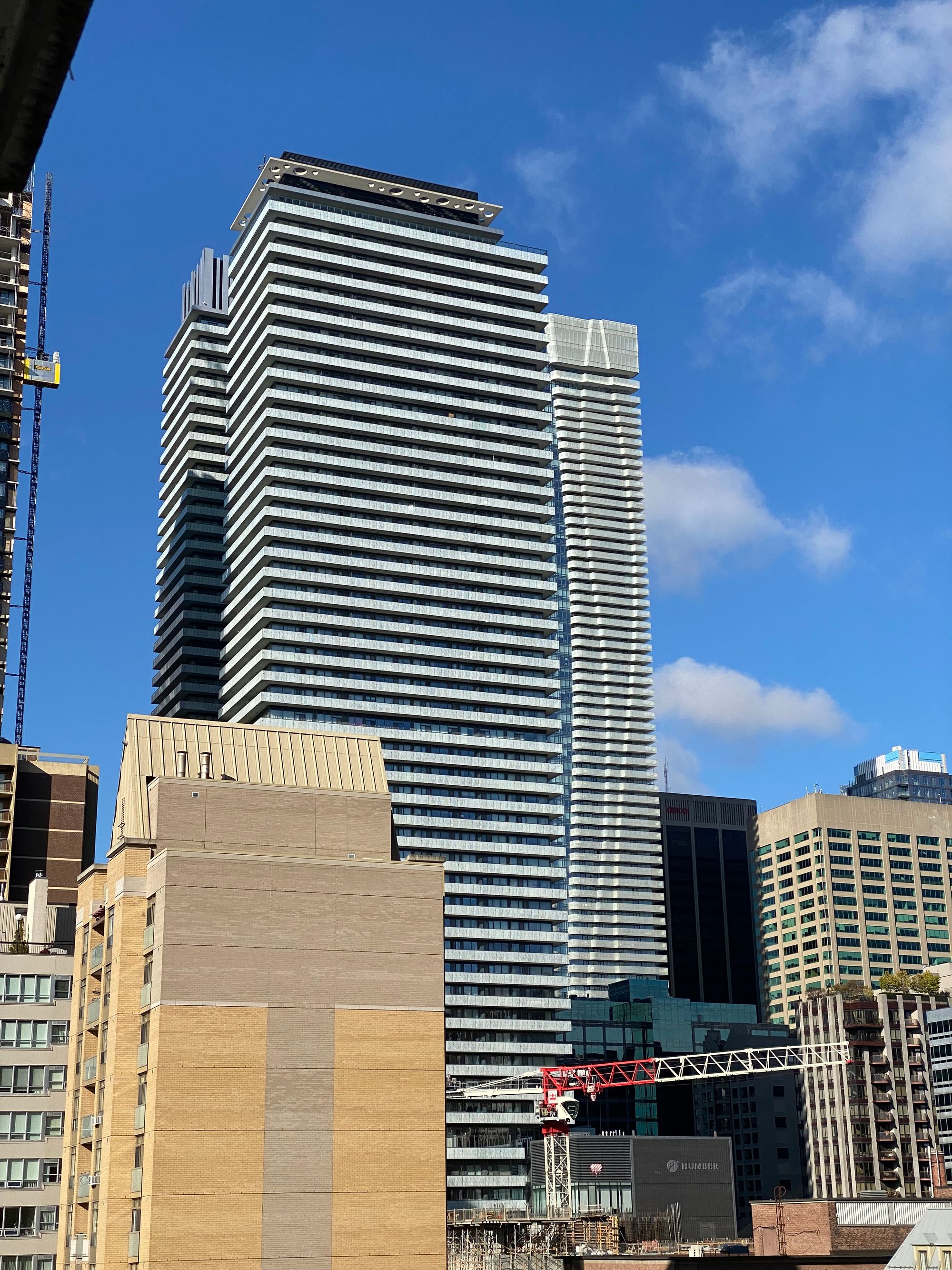 Yonge and Bloor cityscape as seen from my balcony.