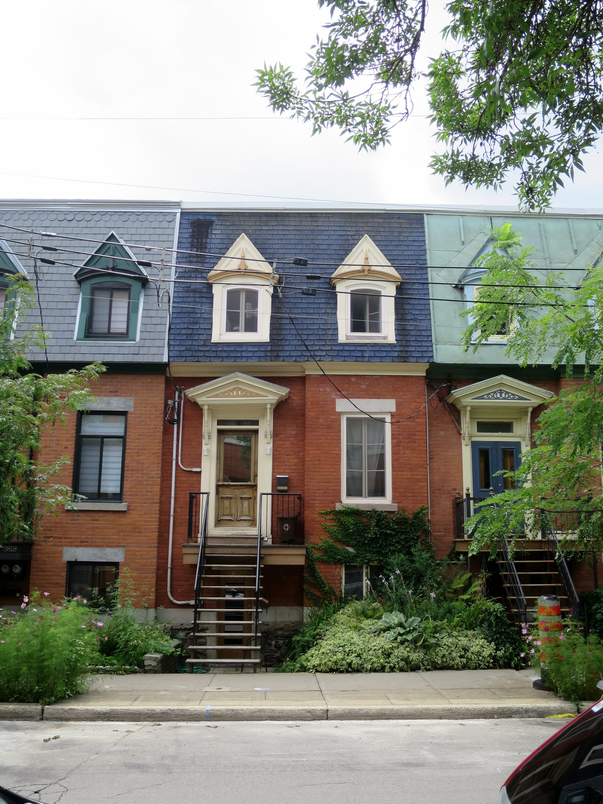 Quaint Montreal townhouses.