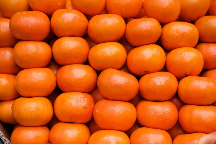 Lots of tangerines